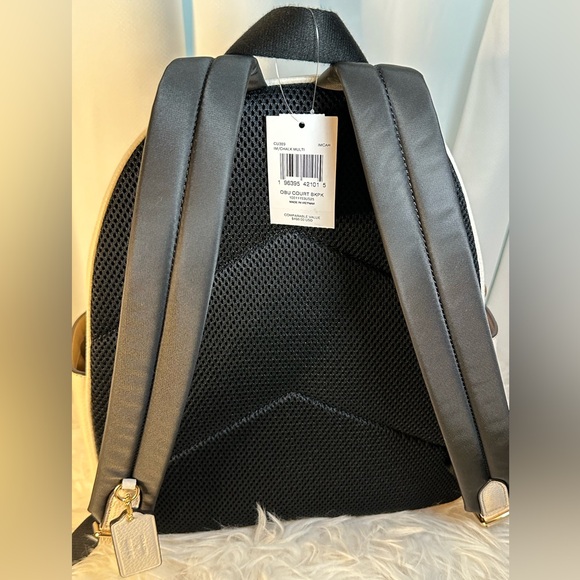 Limited Edition! Coach X Observed By Us Court Backpack IN Chalk Multi - Picture 2 of 8